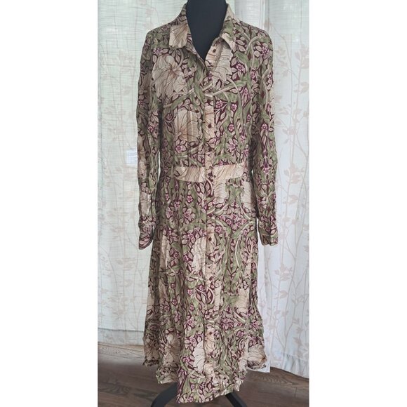 Morris & Co x H&M Maxi Shirt Dress - Picture 1 of 3